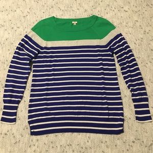 J Crew Color Block Sweater
